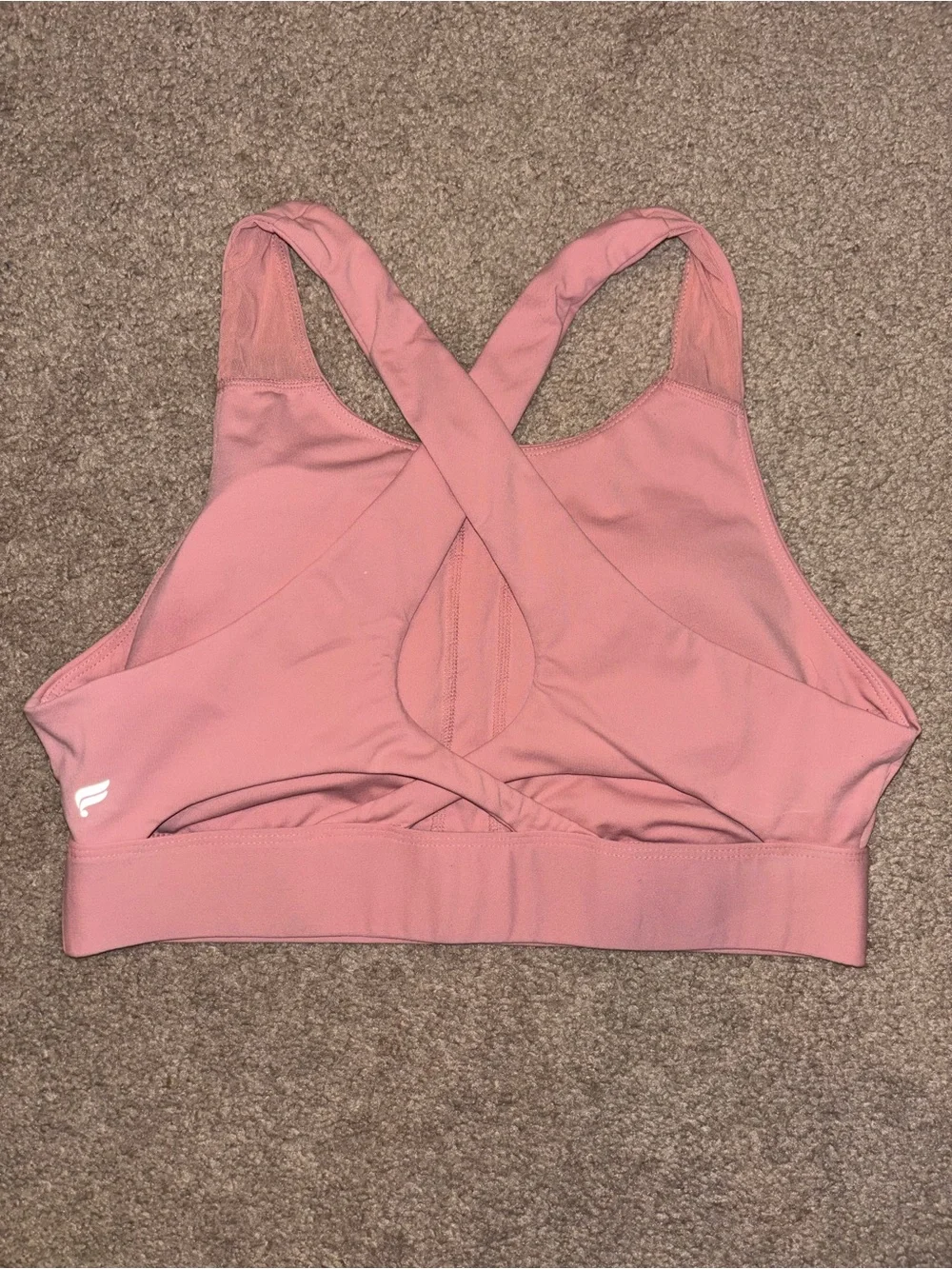 Fabletics Women’s Pink High-Neck Sports Bra